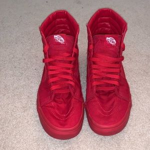 Red High-Top Vans